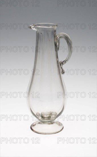 Two Tall Pitchers, Mid 18th century, France, Glass, H. 19.1 cm (7 1/2 in.)