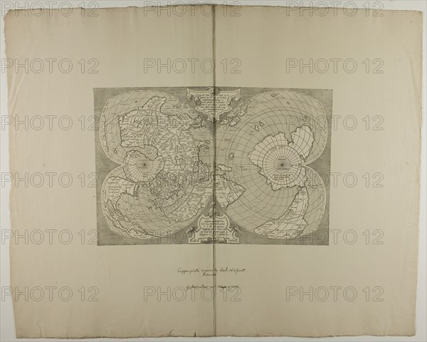 Map of Rome, 1538, reprinted 1889, Unknown Artist, English, 19th century, England, Engraving in black on cream laid paper