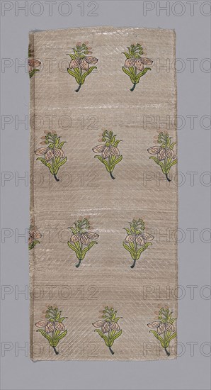 Fragment (Dress Fabric), 17th century, Iran (Kashan or India), Iran, Silk, twill weave, 57.3 x 24.1 cm (21 1/8 x 9 1/2 in.)