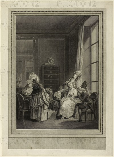 The Director, n.d., Nicolas-Joseph Voyez, French, 1742-1806, France, Etching and engraving in black on ivory laid paper, 297 × 216 mm (image), 405 × 294 mm (plate/sheet)