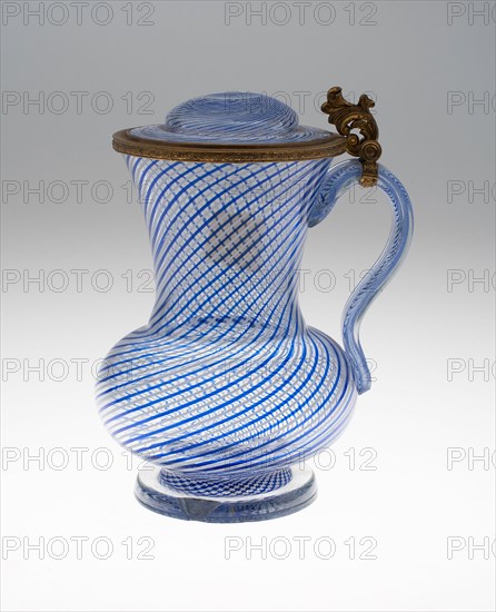 Covered Mug, Early 19th century, Bohemia, Czech Republic, Bohemia, Glass, 19.7 × 13 cm (7 3/4 × 5 1/8 in.)