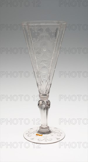 Goblet, c. 1725/30, Germany, Schleswig, Schleswig, Glass, 21.1 x 7.8 cm (8 5/16 x 3 1/16 in.)