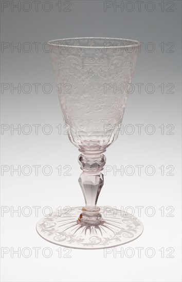 Goblet, c. 1725, Germany, Schleswig, Schleswig, Glass, 19.2 x 8.9 cm (7 9/16 x 3 1/2 in.)