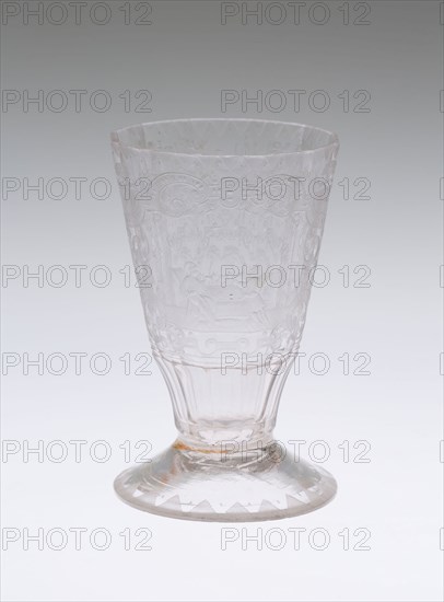 Drinking Glass, Early 18th century, Germany, Schleswig, Schleswig, Glass, 10.5 x 6.8 cm (4 1/8 x 2 11/16 in.)