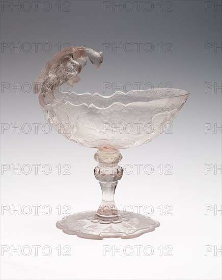 Sweetmeat Dish, c. 1750, Poland (formerly German Silesia), Poland, Glass, 15.7 × 8.4 cm (6 3/16 × 3 5/16 in.)