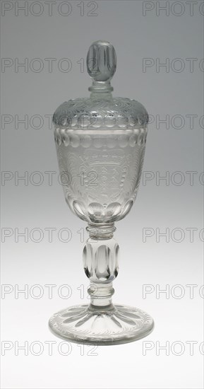 Goblet with Cover, 17th century, Germany, Potsdam, Potsdam, Glass, H. 35.6 cm (14 in.)