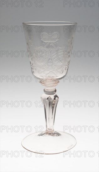 Goblet, c. 1720, Germany, Georg Ernst Kunckel (German, 1692-1750), Germany, Glass, 31.8 x 9.5 cm (12 1/2 x 3 3/4 in.)