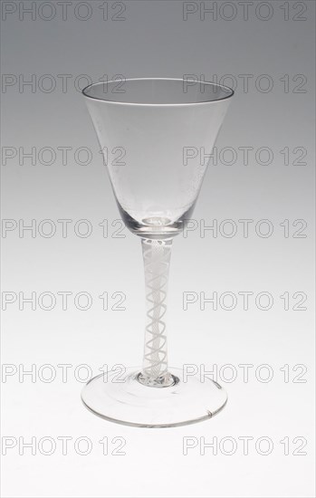 Wine Glass, c. 1760/80, England or Netherlands, England, Glass, stipple engraved, 16.7 × 7.8 cm (6 9/16 × 3 1/16 in.)