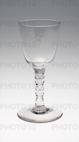 Wine Glass, c. 1795, England or Netherlands, Engraved: Northern Netherlands, England, Glass, cut and stipple engraved, 18.4 × 7.9 cm (7 1/4 × 3 1/8 in.)