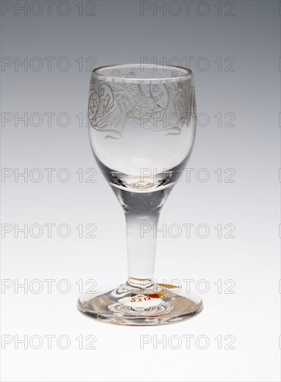 Wine Glass, c. 1780, England, Glass, H. 11.4 cm (4 1/2 in.)
