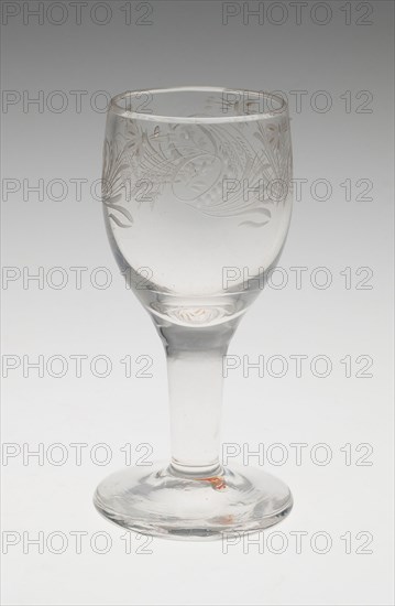 Wine Glass, Late 18th century, England, Glass, 11.4 × 4.8 cm (4 1/2 × 1 7/8 in.)