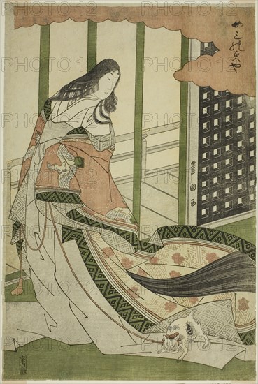 The Third Princess (Nyosan no miya), c. 1792, Utagawa Toyokuni I ?? ?? ??, Japanese, 1769–1825, Japan, Color woodblock print, oban, 15 3/4 x 10 1/4 in.