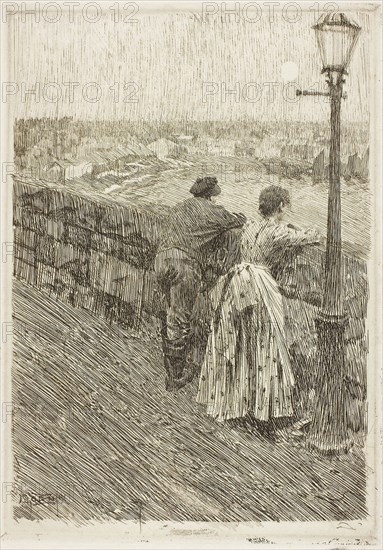 Fisherman at Saint Ives, 1891, Anders Zorn, Swedish, 1860-1920, Sweden, Etching in black ink with burnishing and minor plate tone on ivory laid paper, 262 x 182 mm (image), 279 x 198 mm (plate), 473 x 306 mm (sheet)