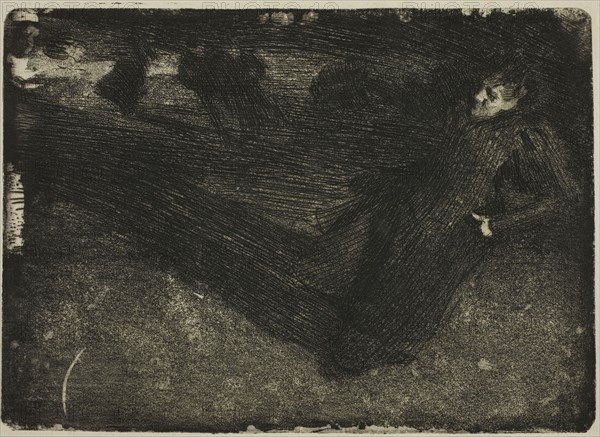 On the Ice, 1898, Anders Zorn, Swedish, 1860-1920, Sweden, Etching on ivory laid paper, 128 x 178 mm (image/plate), 298 x 401 mm (sheet)