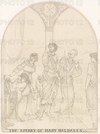 The Litany of Mary Magdalen, 1891, Attributed to Aubrey Vincent Beardsley, English, 1872-1898, England, Graphite on ivory wove paper, 227 × 169 mm