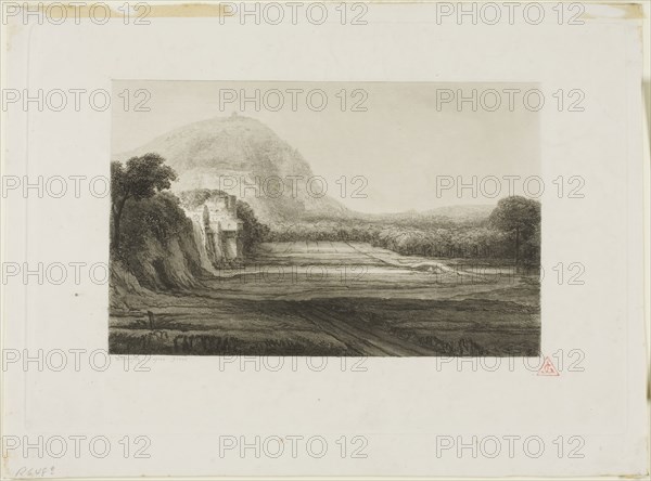 The Mill, 1848, Charles François Daubigny (French, 1817-1878), after Jan Symonsz Pynas (Dutch, 1583/84-1631), France, Etching and aquatint on white wove paper, 121 × 190 mm (image), 181 × 265 mm (plate), 208 × 265 mm (sheet)