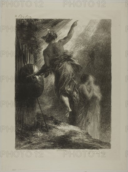 Italy!, 1884, Henri Fantin-Latour, French, 1836-1904, France, Lithograph in black on ivory laid paper, 379 × 278 mm (image), 484 × 363 mm (sheet)
