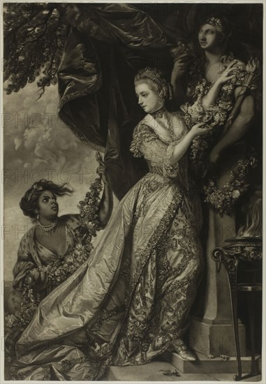 Lady Elizabeth Keppel, c. 1760, Edward Fisher (Irish, 1730-1785), after Sir Joshua Reynolds (English, 1723-1792), Ireland, Mezzotint on paper, 531 x 365 mm