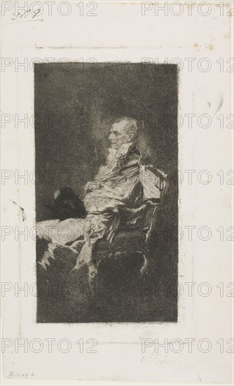 Diplomat, n.d., Mariano José María Bernardo Fortuny y Carbó, Spanish, 1838-1874, Spain, Etching on paper, 152 x 250 mm