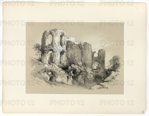 Roman Baths at Treves, from Picturesque Selections, 1860, James Duffield Harding, (English, 1798-1863), Published by W. Kent and Co., England, Lithograph on paper, 278 × 384 mm (image, primary support), 430 × 560 mm (secondary support)