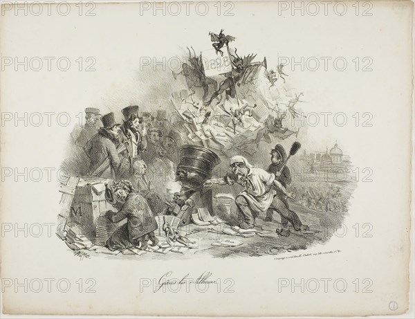 Gâres les Albums, 1828, Denis Auguste Marie Raffet (French, 1804-1860), published by Chez M. Chabert (French, 19th century), France, Lithograph in black on ivory wove paper, 204 × 267 mm (image), 277 × 362 mm (sheet)