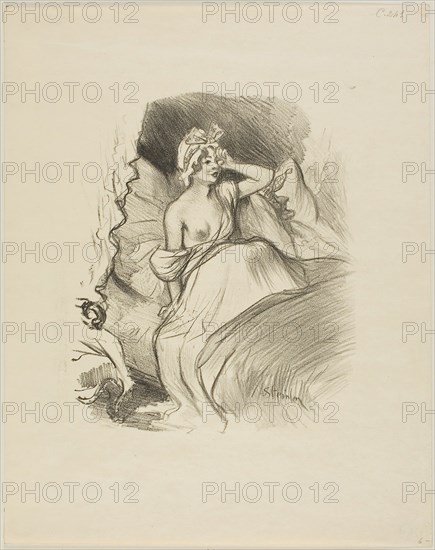 Little Rosette, June 1900, Théophile-Alexandre Steinlen, French, born Switzerland, 1859-1923, France, Lithograph in black on cream wove paper, 222 × 185 mm (image), 349 × 277 mm (sheet)