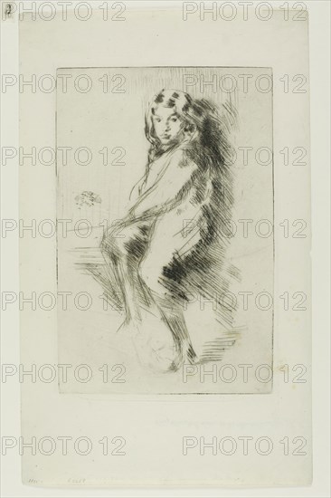 The Boy (Charlie Hanson), 1875/1876, James McNeill Whistler, American, 1834-1903, United States, Drypoint in black ink on ivory laid paper, 222 x 148 mm (plate), 324 x 199 mm (sheet)