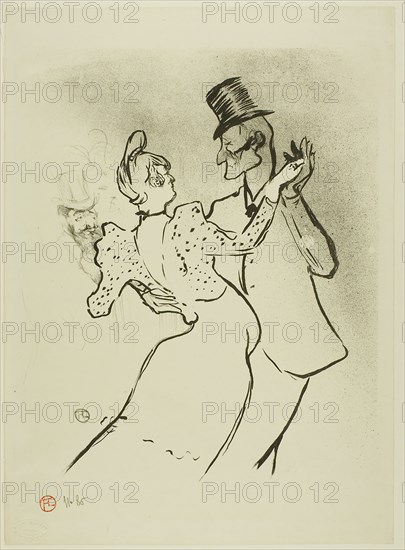 La Goulue, 1894, Henri de Toulouse-Lautrec, French, 1864-1901, France, Lithograph on ivory wove paper, 308 × 254 mm (image), 383 × 278 mm (sheet)