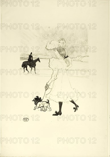 Au Bois, 1899, Henri de Toulouse-Lautrec, French, 1864-1901, France, Lithograph on cream wove paper, 340 × 246 mm (image), 552 × 379 mm (sheet)