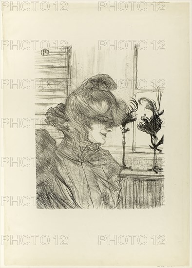 Le Margoin (Mademoiselle Louise Blouet), 1900, Henri de Toulouse-Lautrec, French, 1864-1901, France, Lithograph on cream wove paper, 316 × 250 mm (image), 505 × 359 mm (sheet)