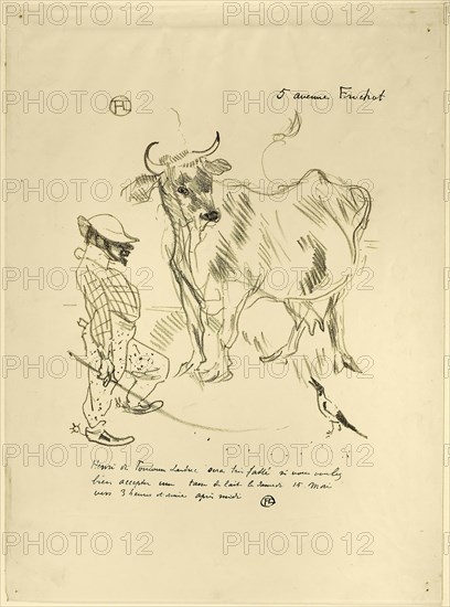 Invitation to a Glass of Milk, 1897, Henri de Toulouse-Lautrec, French, 1864-1901, France, Lithograph on cream wove paper, 267 × 210 mm (image), 380 × 280 mm (sheet)