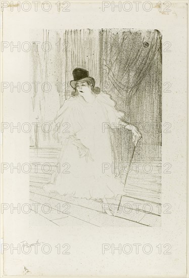 Cecy Loftus, 1895, Henri de Toulouse-Lautrec, French, 1864-1901, France, Color lithograph on ivory wove paper, 370 × 252 mm (image), 369 × 249 mm (primary support), 509 × 346 mm (secondary support)