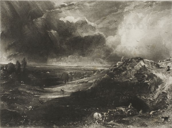 A Heath, 1831, David Lucas (English, 1802-1881), after John Constable (English, 1776-1837), England, Mezzotint on paper, 141 × 191 mm (image), 172 × 221 mm (plate), 296 × 440 mm (sheet)