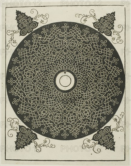 The Third Knot, c. 1507, Albrecht Dürer, German, 1471-1528, Germany, Woodcut in black on ivory laid paper, 273 × 212 mm (image), 288 × 227 mm (sheet)