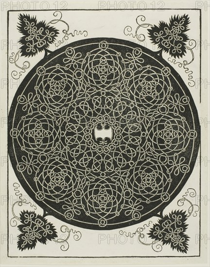 The Fifth Knot, c. 1507, Albrecht Dürer, German, 1471-1528, Germany, Woodcut in black on ivory laid paper, 272 × 212 mm (image), 287 × 228 mm (sheet)