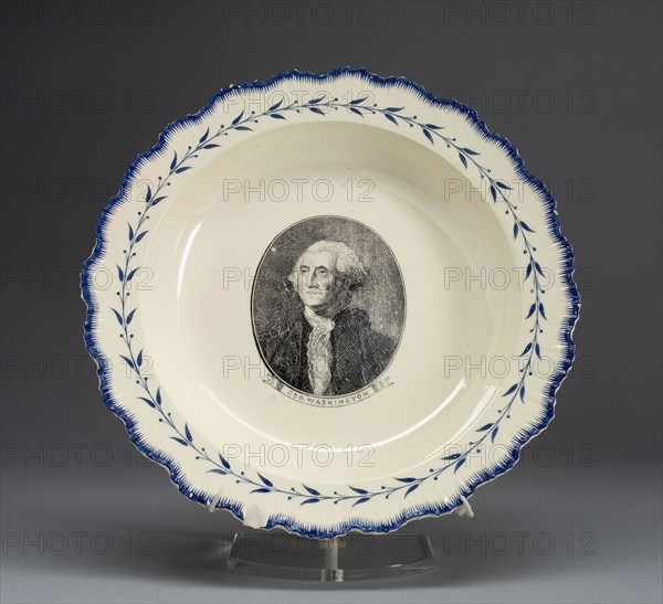 Soup Plate, c. 1790, English for the American market, Leeds, England, Creamware, Diam. 24.3 cm (9 9/16 in.)