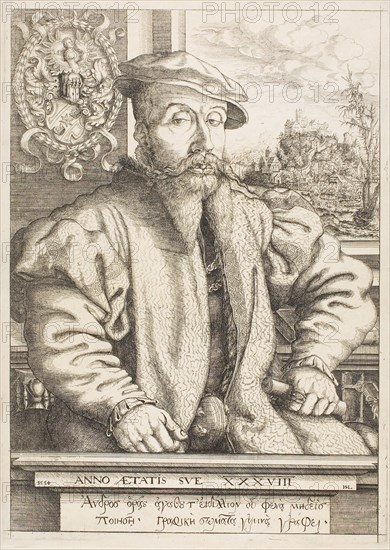 Dr. Roggenbach of Bamberg, 1554, Hanns Lautensack, German, 1524-1560/66, Germany, Etching on paper