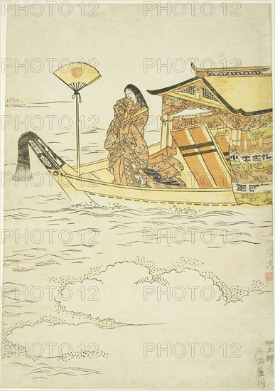 Lady Tamamushi, 1765, Japanese, Japan, Color woodblock print, chuban, 27.4 x 19.6 cm