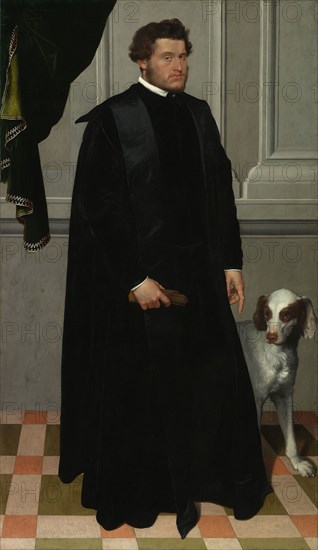 Gian Lodovico Madruzzo, 1551/52, Giovanni Battista Moroni, Italian, 1520/24-1578, Italy, Oil on canvas, 199.8 × 116 cm (78 5/8 × 45 5/8 in.)