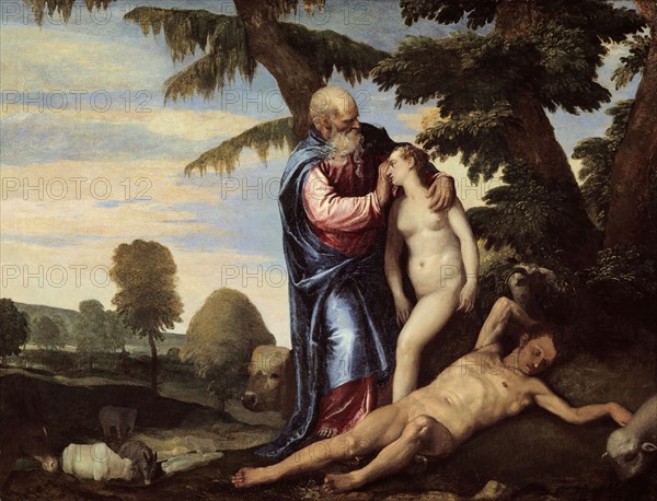 The Creation of Eve, 1570/80, Paolo Caliari, called Veronese, Italian, 1528-1588, Italy, Oil on canvas, 81 × 103 cm (31 7/8 × 40 1/2 in.)