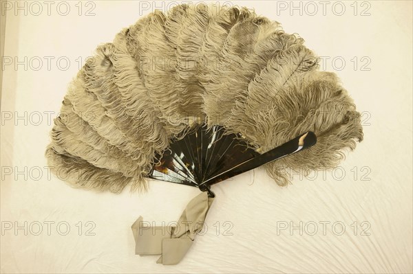 Fan, 1875/1880, France, Natural ostrich feathers, plain tortoise shell sticks, shell rivet & loop, gray ribbon, Guard: 8 1/4 in., You understand? … well, as I say… eh! Look out! otherwise…, plate 76, from Los Caprichos, 1797/99, Francisco José de Goya y Lucientes, Spanish, 1746-1828, Spain, Etching and aquatint in black on ivory laid paper, 193 x 130 mm (image), 214 x 150 mm (plate), 225 x 160 mm (sheet, sight)