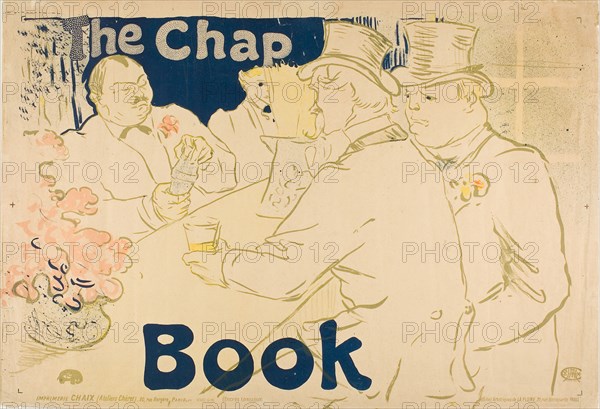 Irish and American Bar, Rue Royale—The Chap Book, 1895, Henri de Toulouse-Lautrec, French, 1864-1901, France, Color lithograph on tan wove paper, 401 × 601 mm (image), 414 × 601 mm (sheet)