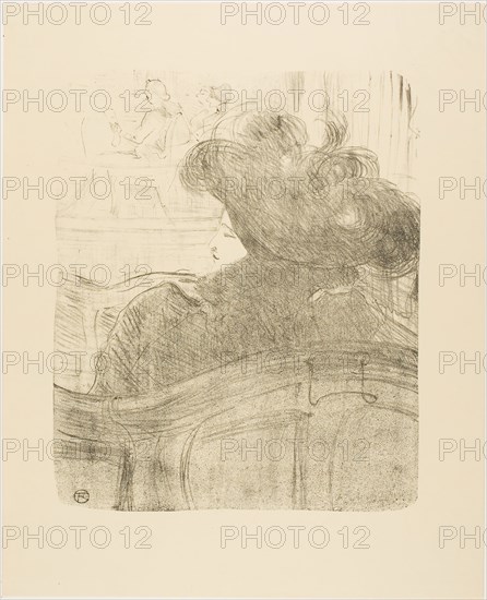 Cléo de Mérode, from Treize Lithographies, 1898, published before 1906, Henri de Toulouse-Lautrec, French, 1864-1901, France, Lithograph on cream wove paper, 291 × 240 mm (image), 392 × 317 mm (sheet)