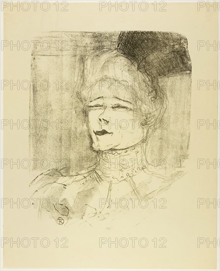 Jeanne Granier, from Treize Lithographies, 1898, published before 1906, Henri de Toulouse-Lautrec, French, 1864-1901, France, Lithograph on cream wove paper, 293.5 × 329 mm (image), 392.5 × 316.5 mm (sheet)