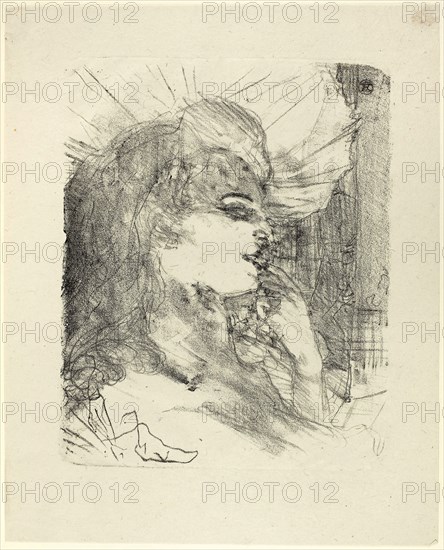 Anna Held, from Treize Lithographies, 1898, published before 1906, Henri de Toulouse-Lautrec, French, 1864-1901, France, Lithograph on ivory laid paper, 296 × 239 mm (image), 391 × 315 mm (sheet)