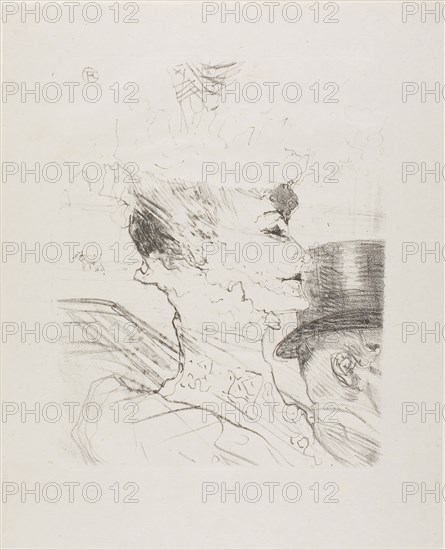 Louise Balthy, from Treize Lithographies, 1898, published before 1906, Henri de Toulouse-Lautrec, French, 1864-1901, France, Lithograph on ivory laid paper, 290 × 239 mm (image), 389 × 314 mm (sheet)