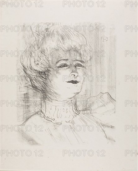 Marie-Louise Marsy, from Treize Lithographies, 1898, published before 1906, Henri de Toulouse-Lautrec, French, 1864-1901, France, Lithograph on ivory laid paper, 287 × 234 mm (image), 392 × 315 mm (sheet)