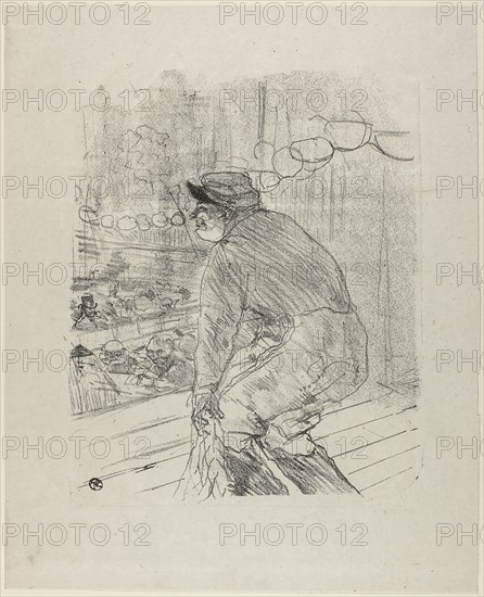 Polin, from Treize Lithographies, 1898, Henri de Toulouse-Lautrec, French, 1864-1901, France, Lithograph on ivory laid paper, 287 × 234 mm (image), 387 × 315 mm (sheet)