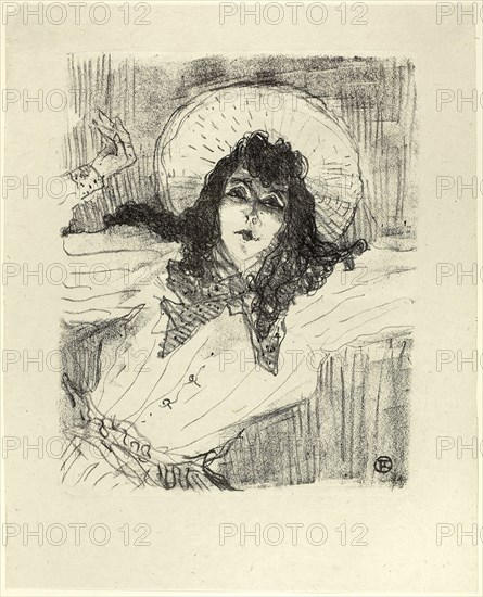 May Belfort, from Treize Lithographies, 1898, published before 1906, Henri de Toulouse-Lautrec, French, 1864-1901, France, Lithograph on ivory laid paper, 293 × 244 mm (image), 392 × 317 mm (sheet)