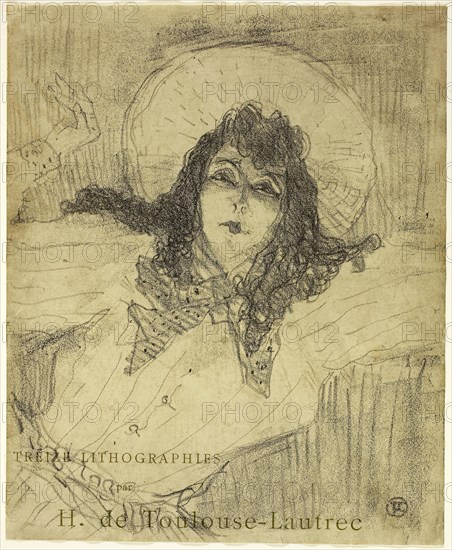 May Belfort, from Treize Lithographies, 1898, published before 1906, Henri de Toulouse-Lautrec, French, 1864-1901, France, Color lithograph on cream wove paper, 294 × 240 mm (image/sheet)
